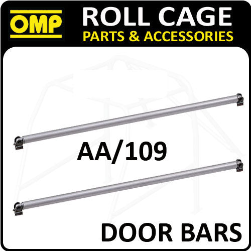 AA/109 OMP ROLL CAGE 1.25m 40mm STEEL DOOR BARS FE45 FIA WITH CONNECTION ENDS