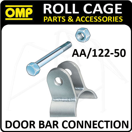 AA/122-50 OMP ROLL CAGE 50mm BAR CONNECTION + NUT/BOLT (1) FIA APPROVED!