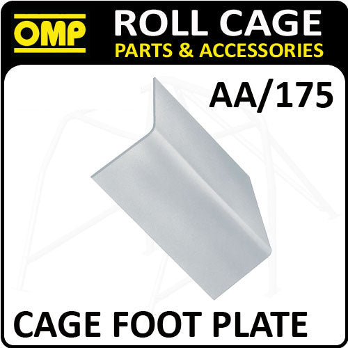 AA/175 OMP ROLL CAGE FIXING "L" SHAPE FOOT PLATE (1) FIA APPROVED RACE/RALLY