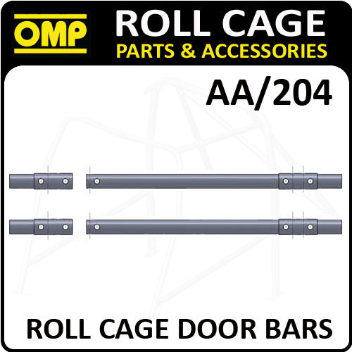 AA/204 OMP ROLL CAGE DOOR BARS 1.25m 40x2mm + NUTS/BOLTS - FIA APPROVED!