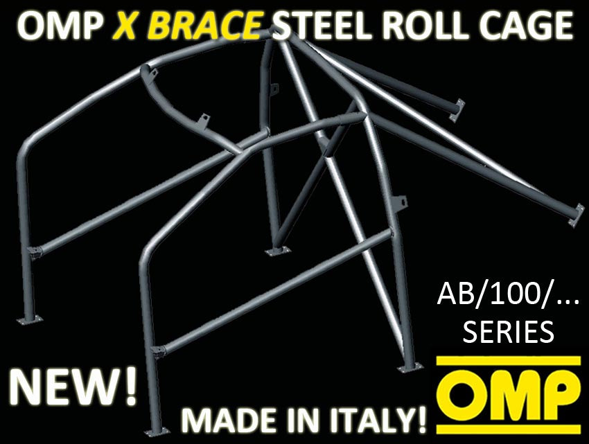 AB/100/267 OMP BOLT IN ROLL CAGE FIAT 500 ALL inc TURBO ABARTH 07-