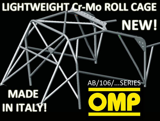 FIAT SEICENTO 96- OMP ROLL CAGE MULTI-POINT CR-MO WELD IN AB/106/214