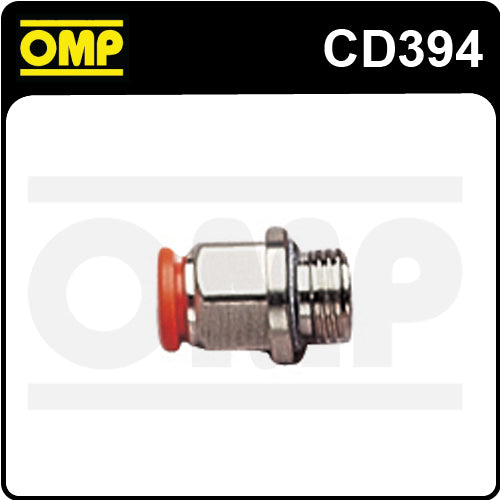 CD/394 OMP RACING FIRE EXTINGUISHER CONNECTION STRAIGHT 1/4" JUNCTION
