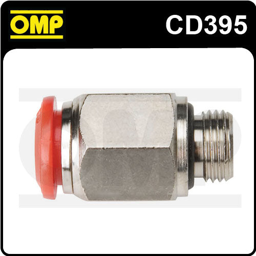CD/395 OMP RACING FIRE EXTINGUISHER CONNECTION STRAIGHT 1/8" JUNCTION