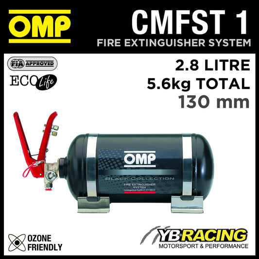 CMFST1 OMP Racing Fire Extinguisher System 2.8L Ecolife 130mm FIA Approved
