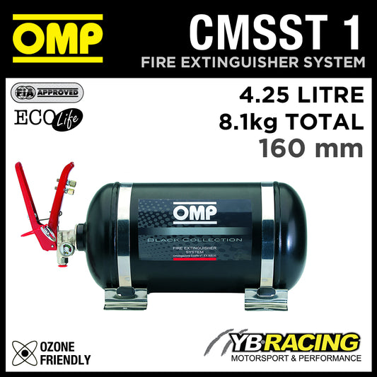 CMSST1 OMP Racing Fire Extinguisher System 4.25L Ecolife 160mm FIA Approved
