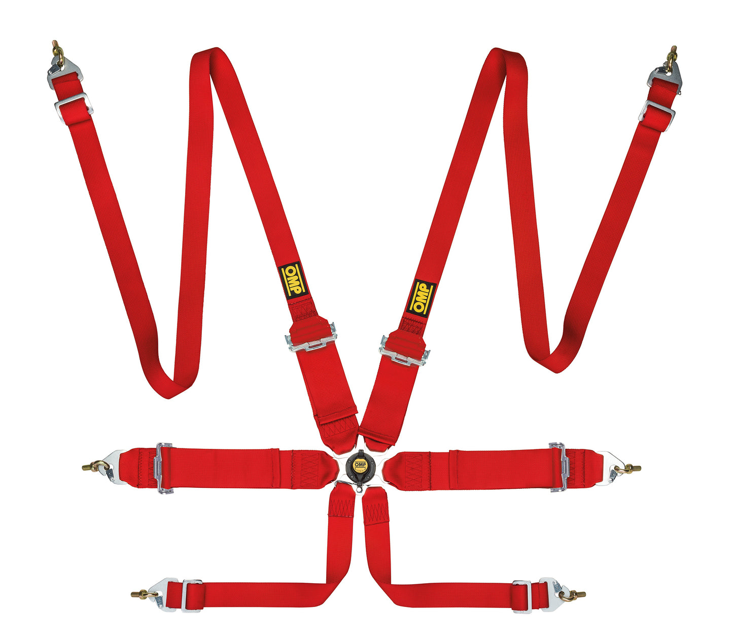 DA0204EH OMP FIRST 3"+2" RACE HARNESS 6-POINT ENTRY LEVEL FHR ONLY FIA APPROVED