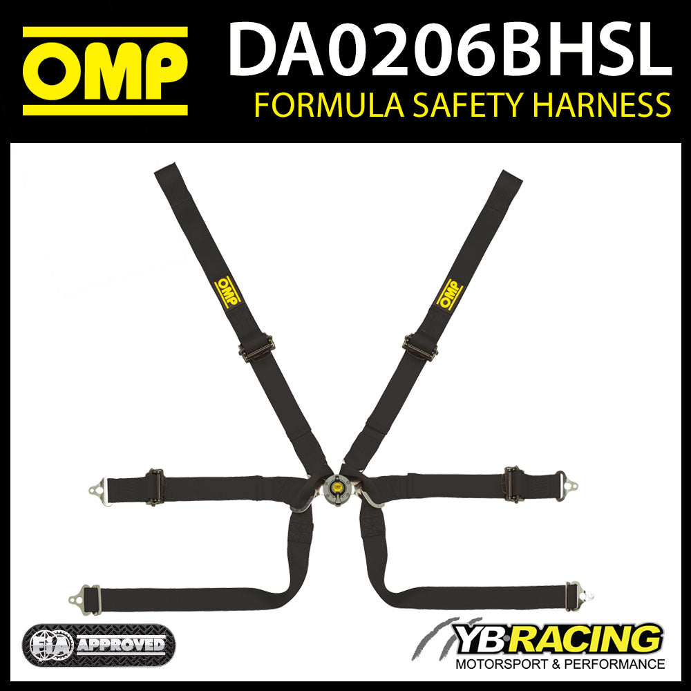 DA0206BHSL OMP FORMULA PULL UP HARNESS 0206B HSL FIA for SINGLE SEATER RACE CARS