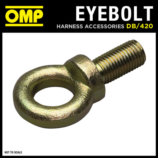 DB/420 OMP RACING HARNESS EYEBOLT 7/16" FOR SNAP HOOK HARNESS - FIA APPROVED