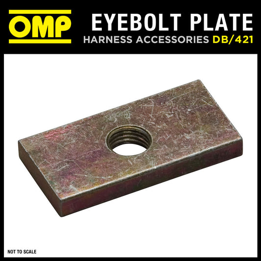 DB/421 OMP RACING HARNESS REINFORCED THREAD PLATE FOR EYEBOLT ATTACHMENTS