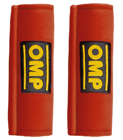 DB/450/3" OMP RACING HARNESS SEAT BELT PADS PAIR 3" WIDTH in RED / BLACK / BLUE