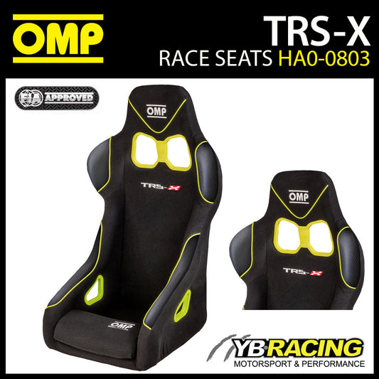New! 2023 OMP Racing Seat TRS-X Black/Yellow for Race and Rally FIA 8855-1999