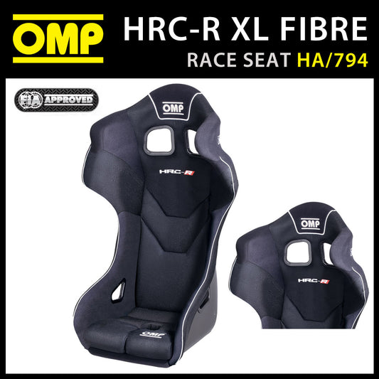 HA/794/N OMP HRC-R XL RACE SEAT FIA FIBREGLASS SHELL WITH FIRE RESISTANT AIRNET