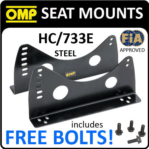 HC/733E OMP RACING BUCKET SEAT SIDE MOUNTS STEEL BRACKETS to fix to SUBFRAMES