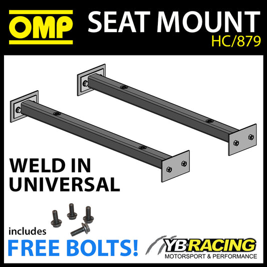 HC/879 OMP WELD-IN UNIVERSAL SEAT RAILS MOUNT SUBFRAME for BUCKET RACE SEATS