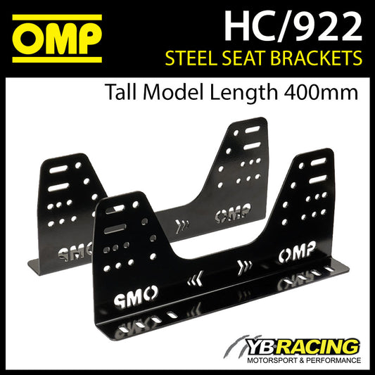 HC/922 OMP RACING SEAT STEEL SIDE MOUNT BRACKETS (TALL MODEL 400mm LENGTH)