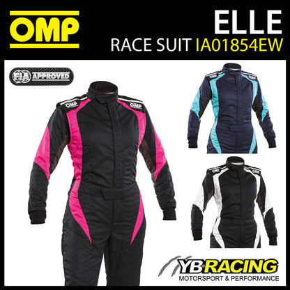 OMP First Elle Ladies Race Suit Womens Female Girls Sizing FIA 8856-2018 Spec