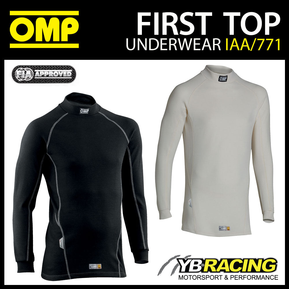 OMP First Top Fireproof Base Layer Underwear FIA Motorsport Race Rally Karting