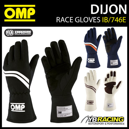 OMP Dijon Vintage Racing Gloves Fireproof FIA 8856-2018 Race Rally Retro Classic
