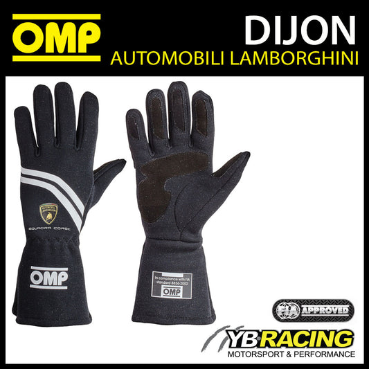 IB/746E/LAMB OMP Dijon Racing Gloves Lamborghini Squadra Corse Special Edition