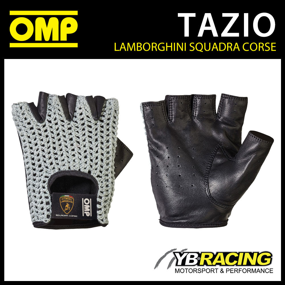 OMP Lamborghini Tazio Vintage Short Style Classic Car Driving Gloves Retro Style