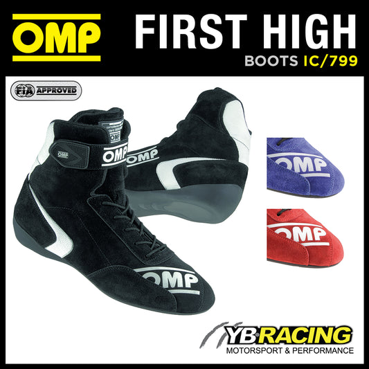 SALE!! IC/799 OMP FIRST HIGH BOOTS NEW MODERN MID-CUT DESIGN FOR MOTORSPORT USE