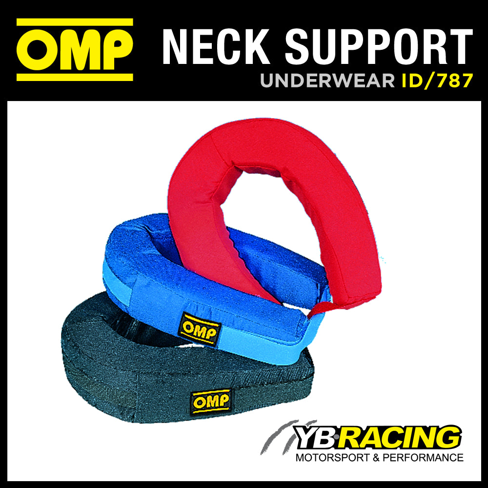 OMP Racing Karting Padded Neck Protector Support Collar in Nomex Adult One Size