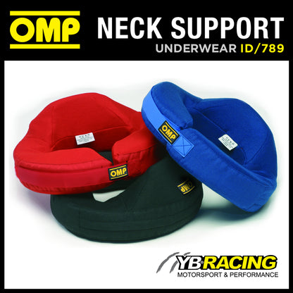 OMP Racing Anatomic Padded Neck Protector Support In Nomex Adult Size 3 Colours