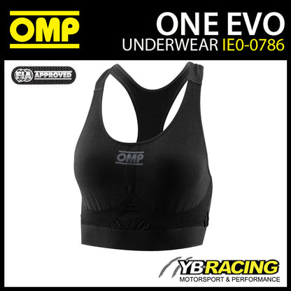 OMP Womens Fireproof Underwear Bra Bralette FIA Spec Racing Rally Karting