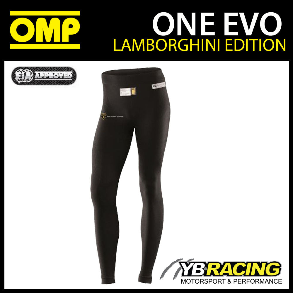 OMP One Evo Pants Lamborghini Special Edition Fireproof Underwear FIA 8856-2018