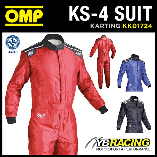 Sale! KK01724 OMP KS-4 KS4 KARTING RACE SUIT KART IDEAL FOR ENTRY LEVEL BEGINNER CADET