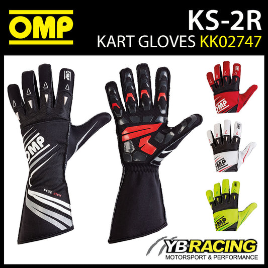 Sale! KK02747 OMP KS-2R Karting Gloves in 5 Colours Advanced Kart Design KS 2 R