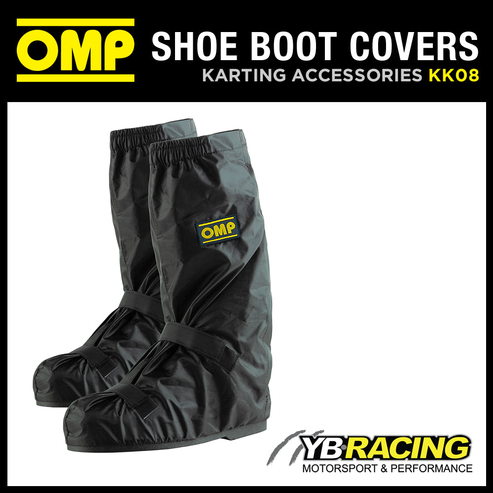 OMP Rainproof Karting Boot Shoe Covers - Put Over Race Boots In Rain!