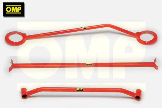OMP STRUT BRACE COMBO x3 TRIPLE SET fits FORD FIESTA MK5 ZETEC