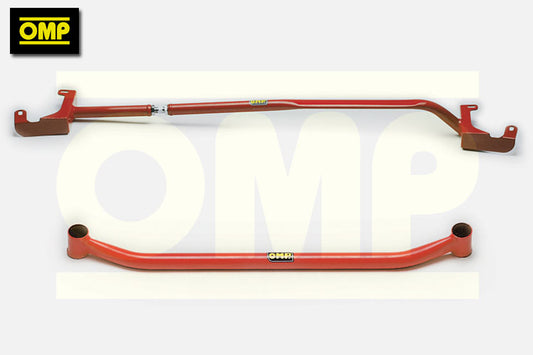 OMP FRONT UPPER & LOWER STRUT BRACE fits BMW MINI COOPER 1.6