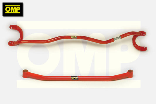 OMP FRONT UPPER & LOWER STRUT BRACE fits FIAT SEICENTO ALL