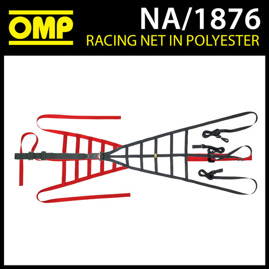 NA/1876 OMP Racing Window Net Professional Safety Quick Release FIA 8863-2013