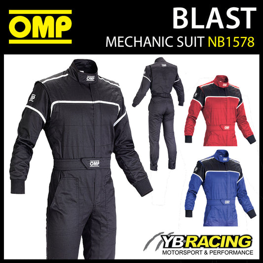 Sale! OMP Racing Mechanic Suit Tuta Overalls Pit Crew Team Indoor Karting Bike