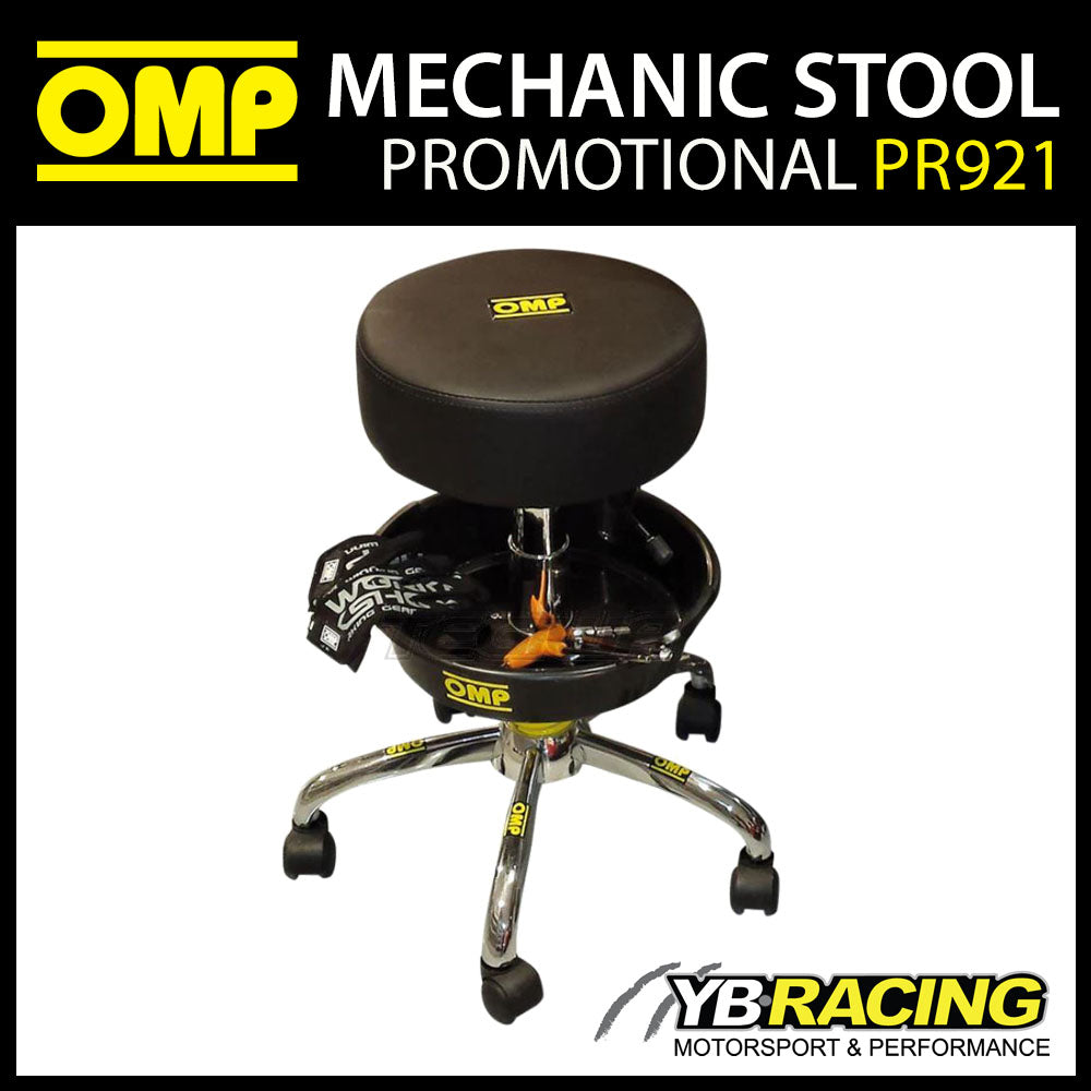 PR921 OMP RACING MECHANIC RACE TEAM PIT STOOL for GARAGE / PITS / MOTORHOME