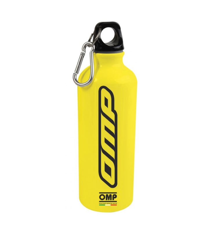 PR938 OMP 800ml Aluminium Water Bottle Flask with Snap Hook Keyring