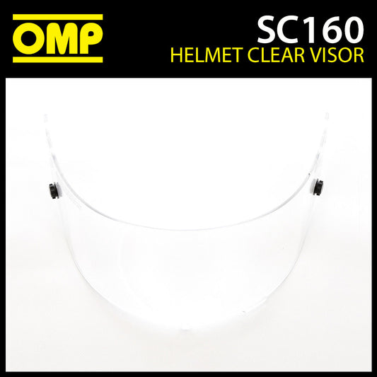 SC160 OMP Replacement Clear Visor Fits OMP SC785E GP8 Evo Helmet & KJ8 SC790E