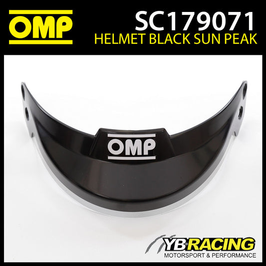 SC179 OMP Black Sun Peak Visor fits OMP J-R Helmet SC795 SC796 SC797 SC798