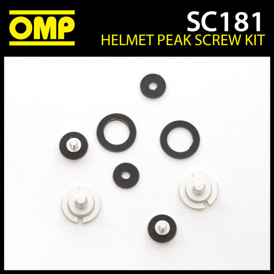 SC181 OMP Peak Screw Kit Fits OMP J-R Helmet SC795 SC796 SC797 SC798 Replacement