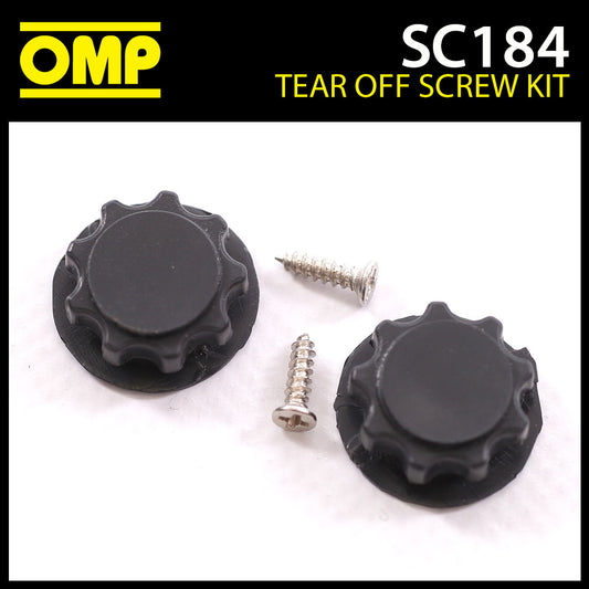 SC184 OMP Spare SCrews For Tear Off Fits OMP SC785E GP8 Evo Helmet & KJ8 SC790E