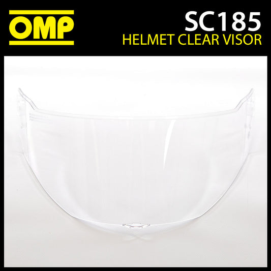 SC185 OMP Clear Visor Fits SC613 OMP Circuit Evo Helmet Genuine Replacement Part
