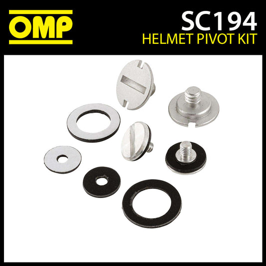 SC194 OMP Visor Pivot Kit Fits OMP GP-R Helmet SC799 SC799K Genuine Replacement
