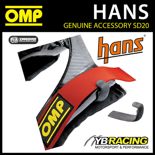 SD20 OMP RACING STAND21 HANS SAFETY DEVICE HELMET STRAP HOLDERS (PAIR)