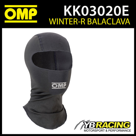 KK03020E OMP KS WINTER-R BALACLAVA BLACK KART KARTING WINTER SNOW SPORTS SKI