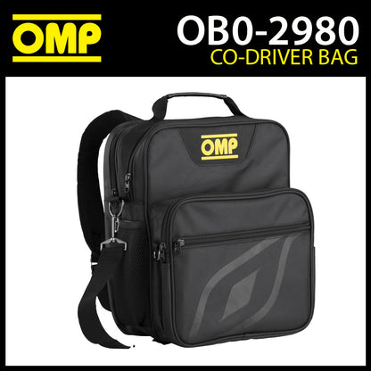 OB0-2980 OMP Co-Driver Plus Tasche Rally Navigator Motorsport Kit Neues, neuestes Design