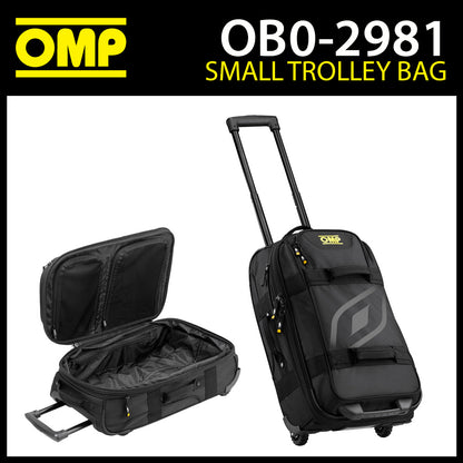 OB0-2981 OMP Racing Small Trolley Bag Holdall Racewear Kit Bag 32L 36x25x56cm